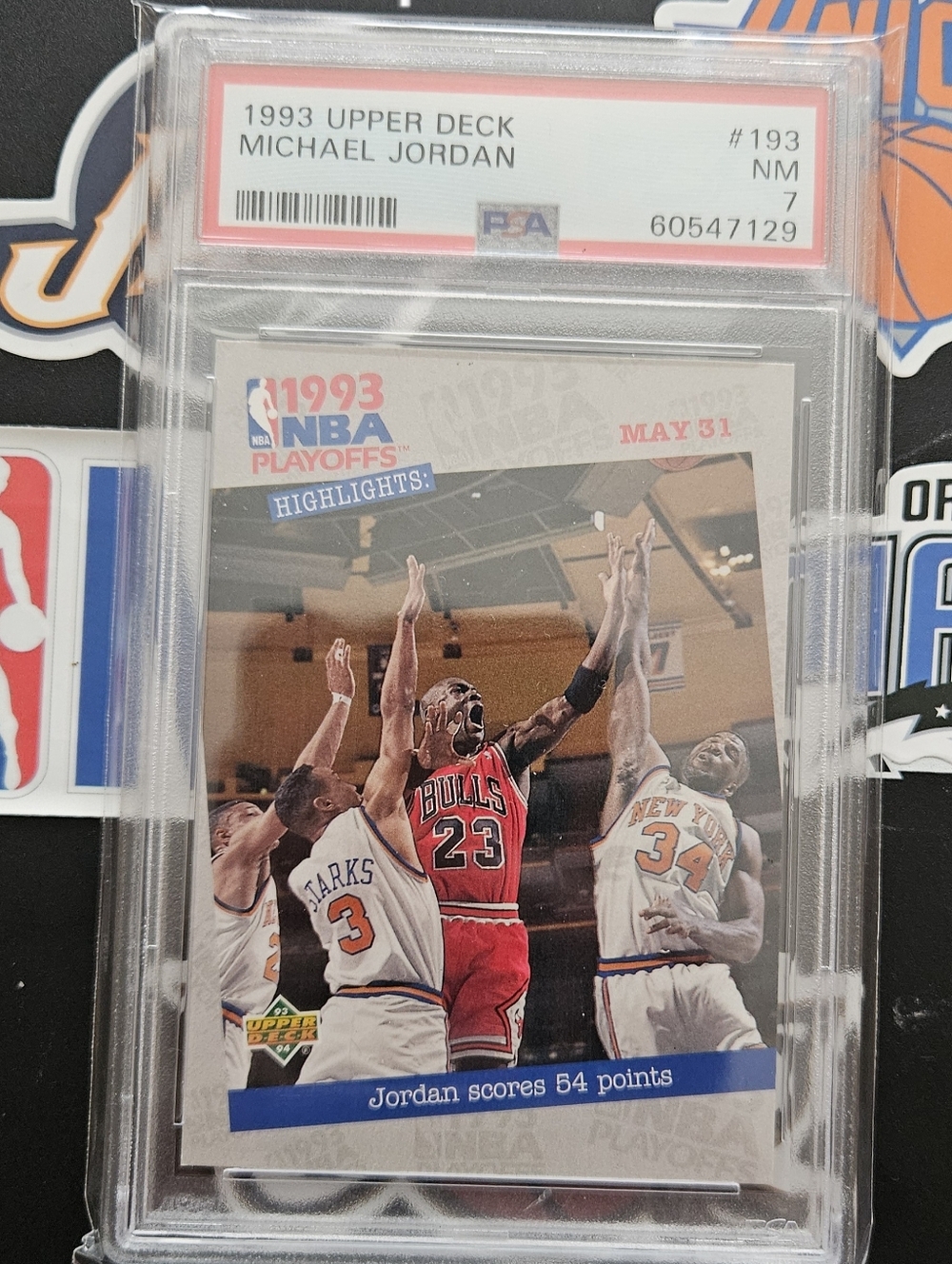 Panini Michael Jordan Red & White NBA Playoffs Card